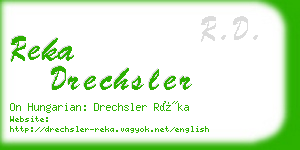 reka drechsler business card